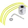 Akozon testina decespugliatore + Testina per decespugliatore Testina per decespugliatore universale in alluminio con set di linea più sottile Accessori per tagliaerba