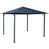QUICK STAR Quick-Star - Gazebo da Giardino, in Metallo, Modello Nizza, 3 x 3 m, Colore: Grigio Anticato