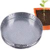 Generic Setaccio per Terreno da Giardino, in Acciaio, Diametro 20 cm, per Uso Alimentare, 7,5 mm, Foro Rotondo, per Terreno, Farina, Farina, Cottura, Giardinaggio, Uso Domestico, affidabile Strumento da