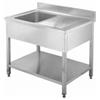 Fimar attrezzature per la ristorazione p GD147BL1 Lavello aperto con 1 vasca a sinistra dim.1400 x 700 x 950h