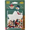 Hama Perline da Stirare, Circa 450 Perline, 1 Piccola Piastra Esagonale n. 270 e Carta da Stiro, Decorazione a Mosaico, Arte e Artigianato, per Bambini creativi a Partire dai 5 Anni in su
