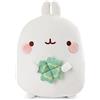 NICI Molang 48879 Figurine Cushion with Clover Leaf 30 x 23 cm White