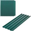 Set 12 Pannelli Di Ricambio 129x45 Cm Per Casette Da Giardino In Acciaio Zincato Verde