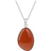 Dazhua Collana con ciondolo irregolare in pietra naturale da 2 pezzi - Cristallo rosa, ametista e occhio di tigre - Regali di gioielli for donne e coppie(Red Jasper)