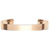 Daniel Wellington Line Cuff Bracelet - Bracciale a polsino impilabile per donne e uomini, acciaio inossidabile 316L, design minimalista da impilare e stratificare, 185 mm, oro rosa lucido
