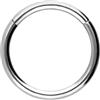 PIERCINGLINE Piercing ad anello segmentato in titanio, per naso, setto, orecchio, elice o trago, Innendurchmesser: 12mm + Stabstärke: 3mm, titanio (grado 23), Senza gemme