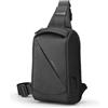 Muzee Mark Ryden - Borsa a tracolla ultraleggera da uomo, con porta USB e tasca antifurto RFID, impermeabile, per escursioni, lavoro