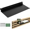 MIGUBIGU 1 PCS Mensola da Parete per Pannelli Acustici 40 x 15 cm, Mensole da Muro in Metallo, Mensole Nere per Pannelli Fonoassorbenti per Ufficio, Soggiorno, Camera da Letto, Senza Forature