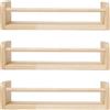 Pilikoll 3 Pezzi 40cm Scaffali da Parete in Legno per Camera da Letto