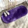 MIULEE Tappeto a Pelo Soggiorno Morbido Assorbente Tappetino Faux Salotto Antiscivolo Ingresso Moderno Camera da Letto Camerette Progettazione Di Ovale Viola 60X160CM