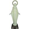 Ferrari & Arrighetti Statua Madonna Miracolosa, Statuetta della Santa Vergine Miracolosa Che Si Illumina al Buio, Plastica Fosforescente, 20 Centimetri Circa