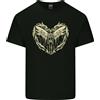 Gildan T-Shirt Con Teschio Di Angelo Del Paradiso In Un Cuore Per Bambini