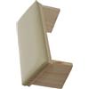 Generico Poggiabraccio per unghie, poggiamano per unghie Tech,Poggiamano per manicure in pelle PU in legno con design smussato-Robusto bracciolo per lucidatura delle unghie, comodi accessori per per