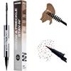 Sacheu Brow & Freckle STAY-N Gel Tinta Sopracciglia & Penna Lenticchie Finte — 2-in-1 Sopracciglia Resistenti all'Acqua, Cruelty-Free & Vegan, Caramel Latte