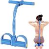 Generico Fascia di resistenza a pedale, 8 tubi elastici multifunzione per addominali con maniglia, Attrezzatura Yoga Da Casa, Per gambe braccia corpo intero addominali yoga allenamento palestra