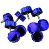 Fastigeaty Kit di copertura per manico per mulinello da pesca, con guarnizioni, dado fisso e viti, parti di ricambio per modelli Under 7000, multicolore, 10 pezzi in metallo (blu)