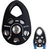 Generic Micro puleggia fissa rampicante 28KN per uso generico Piccola puleggia in metallo singola puleggia di trasporto per arrampicata su roccia lavoro Aloft