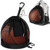 ARYIMYDP Borsa per Palloni, Borsa da Basket con Cavo,Pallone Basket Taglia 7,Zaino per Palla Portatile,Borsa da Basket Basketball Mains Borse,Ball Sack,Accessori per Palla Portatile da Tennis,nero