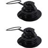 Generico Valvole per Kayak Resistenti all'Usura 2 Unitá in PVC Nero, Valvole a Spirale Professionali per Gommoni e Kayak, Ideali per attività all'Aperto