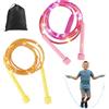 Generic Corda per saltare con luci a LED per bambini, 280 cm, corda per saltare per bambini e adulti, corda per saltare con conteggio, lunghezza regolabile e tre modalità di luce arcobaleno, salto per fitness