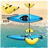 VSAQLNWZ Stabilizzatori per kayak, lunghezza del braccio regolabile per canoa Outriggers, versatili Outrigger adatti per kayak o barche con fori, giallo