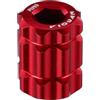 Toyvian Estrattore del Coperchio della Manovella per Bicicletta in Lega di Alluminio Rosso, Resistente e Non Graffia, Compatibile Chiave Esagonale Interna per Riparazioni Bici da Corsa