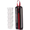 Generisch Set di spezie da campeggio, set di 5 barattoli per spezie da campeggio con , set di barattoli per spezie in PET da 40 ml per uso esterno, bottiglie leggere per spallacci e escursioni