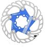 Generico Compatibile con rotore for Bicicletta flottante a 6 bulloni IIIPRO, Disco Freno da 140/160/180/203 mm for Bici da Strada e Mountain Bike,Componenti(Model2 140-BLUE)