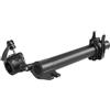 ReachMall Attacco manubrio regolabile, tubo riser per bici pieghevole per barre da 25,4 mm/31,8 mm, forcella da 28,6 mm, lega di alluminio, nero