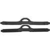 Trurovem Cinghia per pinne da immersione in TPR, fibbie a sgancio rapido, imbracatura regolabile per snorkeling, morbida cintura di ricambio antiscivolo, nera (L: 41,5 cm) (codice S/M)