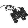 Didiseaon Clip per Pinne da Surf in Nylon Nero 4 Unitá 4,3x1,3 Cm per Tavola da Paddle Gonfiabile, Accessorio Split Surfer per Migliorare Stabilità e Controllo in Sport Acquatici