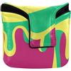 aidingzhi Graffiti Art Peach Green Mallet Style Putter Cover Chiusura Magnetica Golf Regali per Uomo e Donna Pelle PU