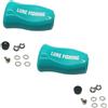 Melbolda Manopole per mulinello da pesca in fibra di carbonio, impugnature per il pollice di colore sfumato, set di manopole leggere, 4,9 g, impugnatura ergonomica per canna da pesca Daiwa SLP per mulinello