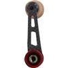 URPIZY Daiwa - Impugnatura Rocker Singola in Fibra di Carbonio con Braccio da 70mm e Pomello Tondo 38x21mm, Montaggio a Vite per Mulinelli da Spinning con Due Cuscinetti a Sfera, Colore Oro