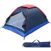 Vibsky Tenda da campeggio leggera a cupola per 2 persone, con telo antipioggia, pali in fibra di vetro, per escursionismo, spiaggia, giardino, blu