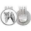 no/no rib b scheletro umano schizzo palla da golf marcatore cappello cappello clip smalto magnetico