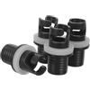 Toyvian 4 Pezzi Adattatore Valvola per Barca Gonfiabile Connettore Tubazione Pompa Piede per Kayak e Canoa Accessorio Resistente e Facile da Usare