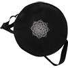 KALLORY Borsa da Yoga Grande Capacità in Nylon Nero, Tracolla Regolabile Pratica e Sicura per Trasporto Tappetino e Accessori Sportivi