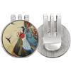 no/no Rondini cinesi antichi illustratore palla da golf marcatore cappello cappello clip smalto magnetico