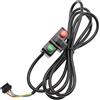 Generic Interruttori per manubrio bici elettrica Pulsante Biciclette Manubrio Faro Clacson Interruttori con indicatori di direzione Funzione Luce Pulsante Biciclette
