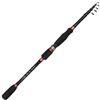 Zpengtai Canna da Pesca Super Hard Rod Stick Canna da Spinning in Fibra di Carbonio Pesca telescopica 1,8 m 2, Esca Lancio Feeder alla Carpa(Red-Casting Rod,2.1M)