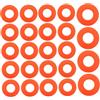 Healvian 24 Pezzi Anelli Antigoccia da Kayak in PVC Resistente, Paraspruzzi per Paddleboard e Canoa, Anelli di Gocciolamento Color Arancione ad Alta visibilità per Sport Acquatici