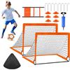 Generic Obiettivi di calcio giovanile, obiettivi di calcio per bambini, set di occhiali da calcio pop-up per allenamenti - Attrezzature per l'allenamento per spiaggia all'aperto, attività sportiva per ragazzi
