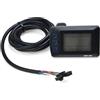 ReachMall Display LCD per bici elettrica da 36/48 V, pannello controller elettrico interfaccia SM con velocità, ODO, livello batteria, modalità 6 km, 74 x 45 mm