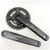 Violiica Mountain - Guarnitura per bicicletta, 175 mm, 36/22 denti, con cono quadrato, 8-9 velocità, in lega di alluminio, colore: nero