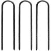 Buxuaaaa 3 pezzi L/Ushape trampolini Rebars paletti in acciaio zincato ancoraggio a terra Paesaggio Giardino Paletti Tenda Chiodi di fissaggio Peg L/Ushape trampolini Rebars
