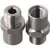 LUCKCDUO Adattatori per pedali per bicicletta in acciaio inossidabile 304, adatti per pedali da 1/2 pollici a pedivelle da 9/16 pollici, aggiungono 20 mm di lunghezza per il massimo comfort