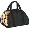 DUWAA Codice di programmazione 1 Stampa Porta legna da ardere, Borsa in tela per legna da ardere Heavy Duty Log Carrier Accessori Stufa a legna