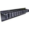 Violiica Frustino da equitazione a parete, staffa di supporto per frusta in plastica per tenere le puntine e organizzare la stalla, nero, 30,5 x 6,3 cm