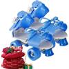 Generic Pattini a rotelle regolabili per bambini, modello EU 28-36, design a ruote a doppia , scarpe da pattinaggio per bambini, scarpe da allenamento per principianti, giochi all'aperto e interni